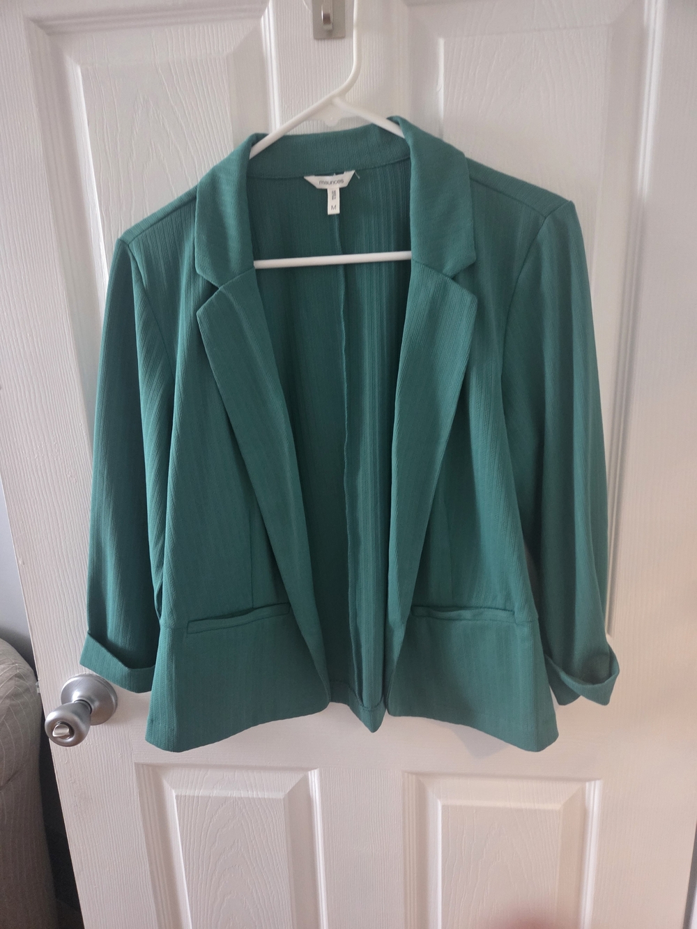 Maurices Teal Open-Front Blazer
